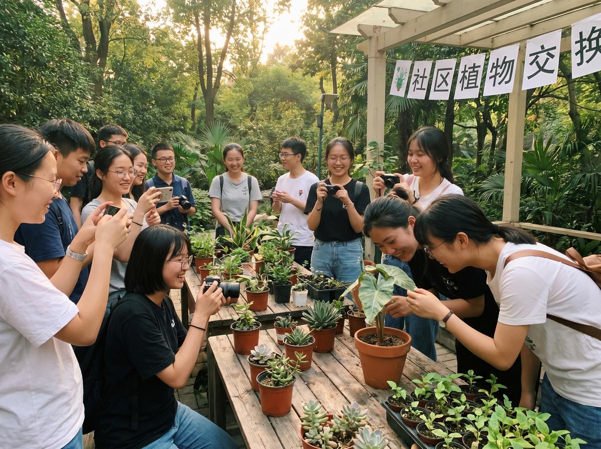 溏心vlog溏心vlog视频-社区植物交换活动视频