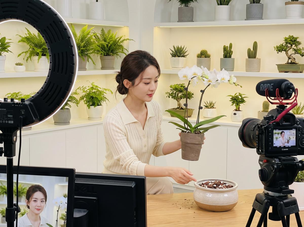 溏心vlog溏心vlog视频-兰花换盆视频演示